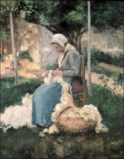 Qui a peint Paysanne filant la laine ?