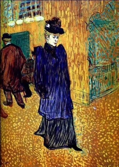 Qui a peint cette femme sortant du moulin rouge ?