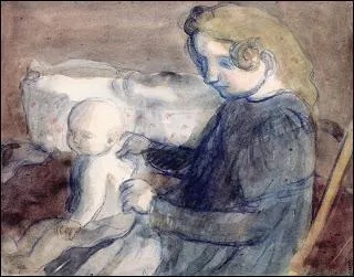 Qui a peint Maternit en bleu ?