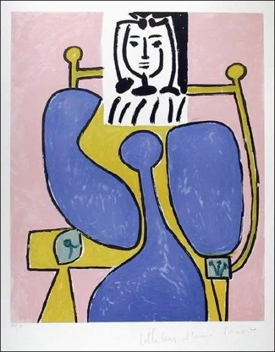 Qui a peint Femme assise  la robe bleue ?