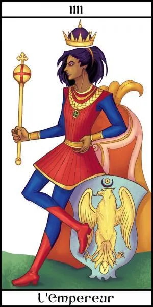 L'arcane n4 s'appelle  L'empereur . Dans beaucoup de reprsentations, il est assis sur un trne termin par des pattes de lion. Que reprsente cet arcane ?