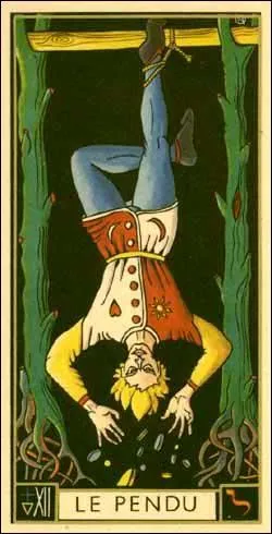  Le pendu , lame n12, nous montre un homme pendu par un pied, l'air serein cependant. C'est un arcane mystrieux. Quelle signification lui attribue-t-on ?