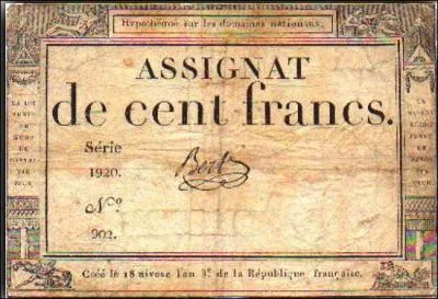 Quand les assignats ont-ils servi de monnaie de circulation et d'change ?