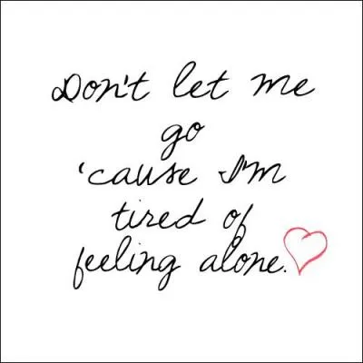 Qui a �crit les paroles de 'Don't Let Me Go' ?