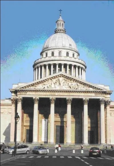 C'est la consquence d'une maladie, puis d'un vu, ce monument est construit sur une ruine. A la rvolution, elle changea d'orientation et devint le monument destin  accueillir les grands de la France. Quel est ce monument ?