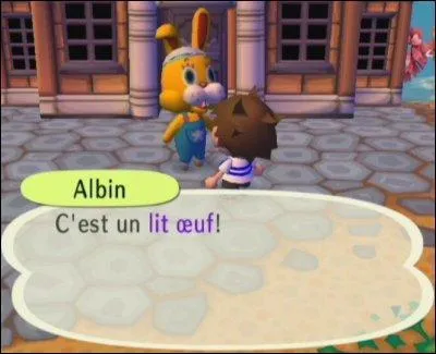 Quand Pques arrive, un lapin vient dans la ville :