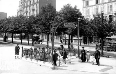 En quelle anne fut inaugure la premire ligne du mtro parisien ?