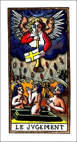 Pourquoi l'arcane n20,  Le jugement , reprsente-t-il des trompettes ?