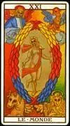 Sur chaque coin de l'arcane 21  Le monde  du tarot, se trouvent 4 personnages. Que reprsentent-ils ?
