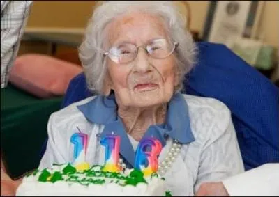 Combien de personnes vivent jusqu' 116 ans ou plus ?