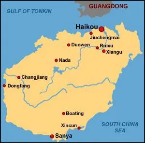 Quel est le nom de cette île du sud de la Chine, qui constitue la province la moins vaste du pays avec ses 33 920 km² ?