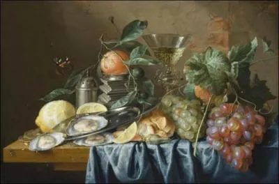 A quel peintre nerlandais de l'poque baroque doit-on cette  Nature morte aux huitres et raisins , excute en 1653 ?
