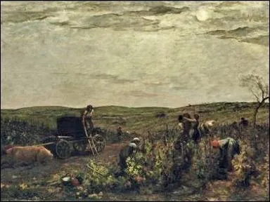 Quel peintre franais de l'cole de Barbizon, a ralis  Vendanges en Bourgogne  ?