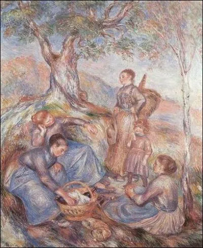 A quel grand peintre impressionniste doit-on  Le repas des vendangeuses  ?