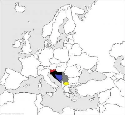 Le pays en bleu a pour capitale. .