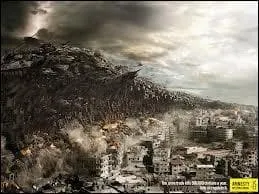 Quelle catastrophe naturelle est reprsente ci-dessous ?