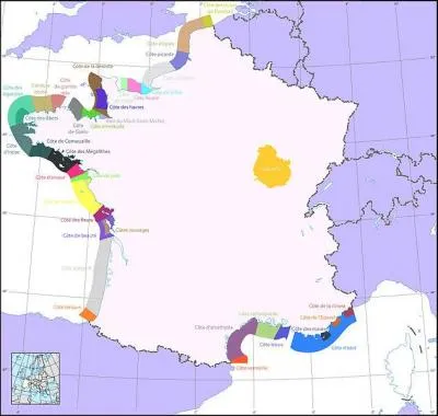 Combien de kilomtres font les ctes du littoral mtropolitain franais ?