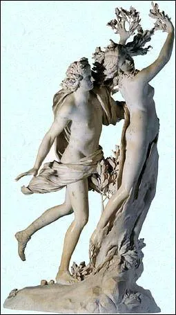 Dans les  Mtamorphoses d'Ovide , la belle Daphn, demande l'aide de son pre pour la dlivrer d'Apollon qui la poursuit de ses assiduits. Celui-ci mtamorphose alors sa fille en 