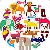 Cochez les intrus . Ce qui reste formera  la famille  des animaux.