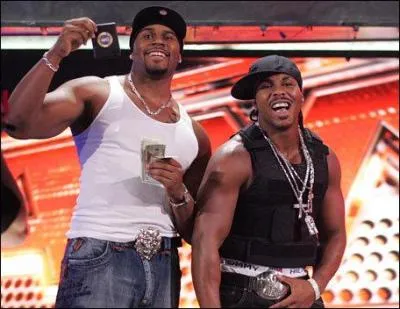 Ils taient les racailles de la WWE (voleurs, casseurs de voitures, ... ) ils viennent tous les deux de Brooklyn. Bizarrement, en 4 ans d'quipe, ils n'ont jamais eu un seul titre  la WWE. Comment se faisaient appeler JTG & Shad Gaspard ?