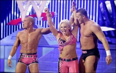 Cette quipe a eu l'honneur d'tre la premire  avoir le nouveau titre par quipe de la WWE. David Hart Smith est le neveu de Bret Hart et le fils du British Bulldog, Tyson Kid est le mari de Natalya, qui elle, est la fille de Jim Neidhart. Comment cette quipe se nommait-elle ?