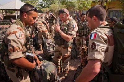 Dans lequel de ces pays du Sahara la France est-elle intervenue militairement en 2013 ?