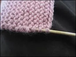 Quelle maille utiliserez-vous pour obtenir un tricot en point mousse ?