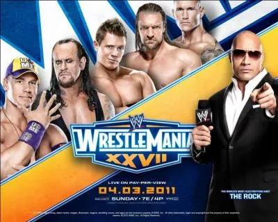 Quel fut le Main Event de Wrestlemania 27 ?