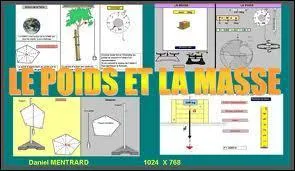 La masse est une grandeur caractrise par ... que l'on mesure en kg avec une balance.