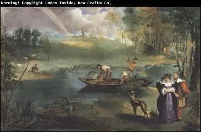 Qui a peint La pche  la ligne ?