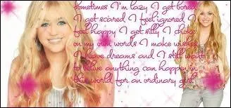 Quel est nom de Miley Cyrus dans  Hannah Montana  ?