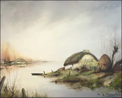 Quel nom donne-t-on a ces habitations typiques en murs de terre, du marais breton vendéen aux environs de Saint-Hilaire-de-Riez ?