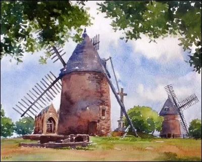 Haut lieu des guerres de Vendée, cette colline a joué un rôle décisif en permettant par les positions des ailes de ses moulins de connaître les mouvements ennemis... .