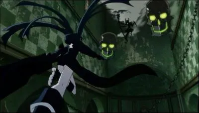 Quel personnage est accompagner de deux crne gant ?