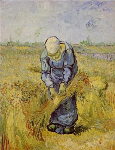 Qui a peint La paysanne gerbant le bl ?