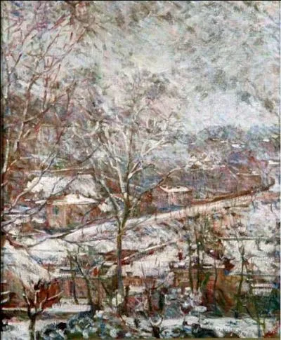 Qui a peint Paysage d'hiver vu de la terrasse de Svres ?