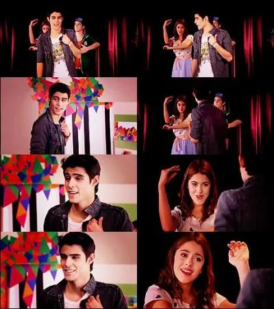 Tomas regarde qui pendant la rptition du spectacle, quand il chante avec Ludmilla ?