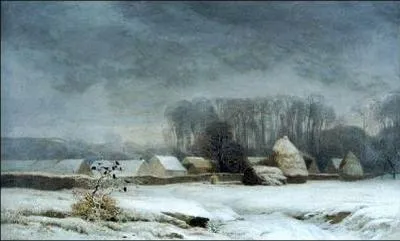 Qui a peint Barbizon sous la neige ?