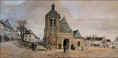 Qui a peint Pontoise Place Notre Dame ?