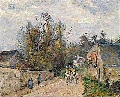 Qui a peint La diligence route de l'Ermitage  Pontoise ?