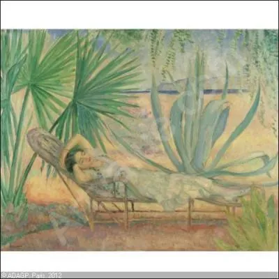 Est-ce Jean Puy qui a peint Saint Tropez le hamac sous les palmiers ?