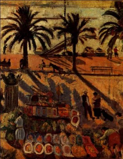 Est-ce Jean Puy qui a peint march  Sanary ?