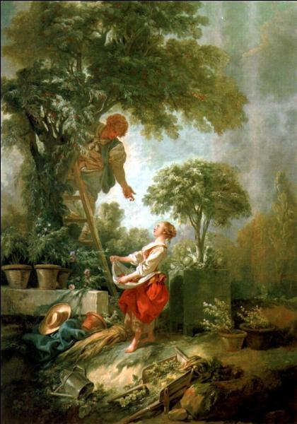 A qui doit-on  La cueillette des cerises , oeuvre d'un peintre comptant parmi les plus importants du 18ème siècle ?