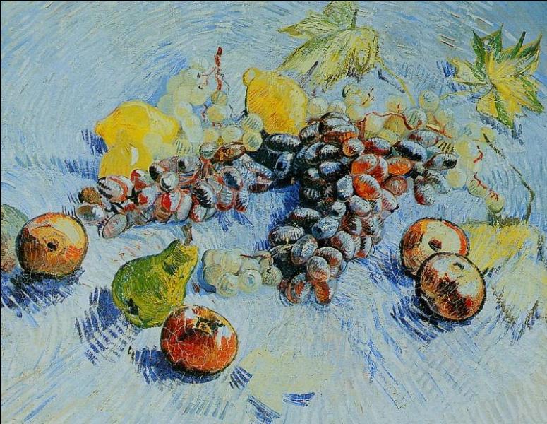 Quel peintre post impressionniste a réalisé cette  Nature morte aux raisins  ?