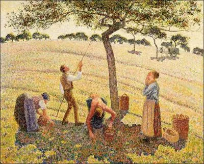  La rcolte de pommes  Eragny  est l'oeuvre de :