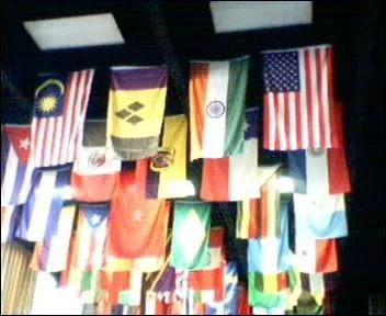 Parmi tous les drapeaux du monde, quelle couleur est la plus reprsente ?