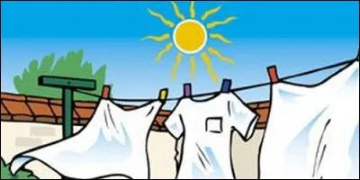 Le contraire de "sécher" c'est "essorer".