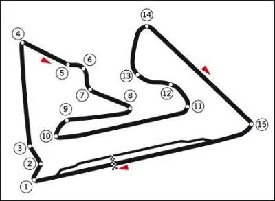 Le circuit de Sakhir pour le Grand Prix :