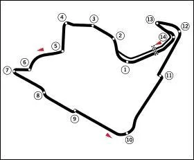 Le circuit de Dallas Fair Park pour le Grand Prix :