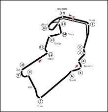Le circuit de Silverstone pour le Grand Prix :